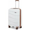 KONO Cestovný kufor na kolieskach s TSA zámkom 39L - béžovo hnedý