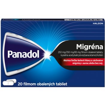 Panadol Migréna tbl.flm.20 x 250 mg/250 mg/65 mg