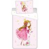 Ružové bavlnené detské obliečky na jednolôžko 140x200 cm Fairy – Jerry Fabrics