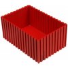 Plastová krabička na náradie 70-100x150 mm, červená
