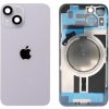 Apple iPhone 14 Plus - Sklo Zadného Krytu / Housingu + Sklíčka Kamery + MagSafe Magnetický Krúžok (Fialová / Purple) - Original Apple