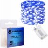 SPRINGOS LED reťaz Nano 10 m 100 LED 3x AA modrá