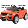 JOKO Elektrické autíčko Rapid Racer, penové kolesá, USB, odpružené, oranžové