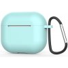 Ochranné puzdro na Apple Airpods 3, silikónové hladké Farba: Tyrkysova
