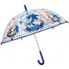 Perletti 75506 ježek Sonic deštník dětský průhledný modrý