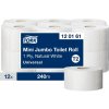Tork Toaletný papier 1-vrstv. TORK Mini Jumbo 19 cm, návin 240 m, prírodný biely, T2 (12 ks)