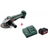 Metabo SET Aku. uhl. brúska W 18 L 7-125 602371850 + Basic SET 1x4AH 68519200