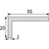Effector - Jednoduchý profil (EASY) - B21 - Dĺžka 1 m - Farba Striebro