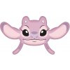 Jerry Fabrics Tvarovaný mikroplyšový polštář Lilo and Stitch Angel Pink Polyester 41x31