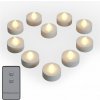 Goleto LED čajové svetlá s diaľkovým ovládaním 10 kusov | teplá biela