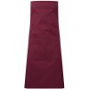 Premier Workwear Gastro zástera - telo PR190 Burgundy (ca. Pantone 209C) 70 x 86 cm