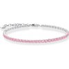 Thomas Sabo A2167-051-9-L19V tenisový náramek s růžovými kamínky 16-19 cm