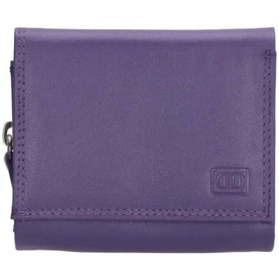 fialová malá kožená peňaženka Clarrisa