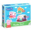 DODO Puzzle Prasiatko Peppa: Kamaráti 3v1 (2,3,4 dielikov)