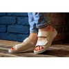 Batz Trudi Beige č.40 kožené, otvorené, pohodlné zdravotné papuče pre Hallux valgus