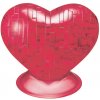 HCM Kinzel 3D Crystal puzzle Srdce červené 46 ks