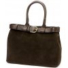 Luka 24-053 hnedá talianska kožená dámska kabelka 34 x 23 x 14 cm