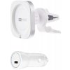 ER POWER CAR VENT MOUNT držiak pre MagSafe nabíjačku + 20W autonabíjačka - biela ERPWCMCH-WH