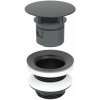 Geberit Neuzatvárateľná umývadlová výpusť, matná čierna 152.050.14.1