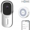 iGET HOME Doorbell DS1 White + CHS1 White - WiFi batériový videozvonček, set s reproduktorom, SK app DS1 White + CHS1