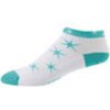 Ponožky Pearl Izumi Elite LE Low W biele tyrkysové hviezdy S