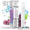 IZY VAPE ONE+ Grape Ice 0 mg 1000 poťahov