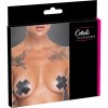Cottelli Nipple Stickers Cross 0781940 Shiny Black Gems