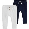 CARTER'S Tepláky Grey&Navy chlapec LBB 2ks 18m