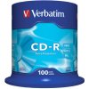 CD-R VERBATIM DTL 700MB 52X 100ks/cake*Extra protection *biely povrch (43411)