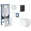 Grohe Rapid SLX Set predstenovej inštalácie, klozetu, dosky SoftClose, tlačidla Even a súpravy na vhadzovanie tabliet, Triple Vortex, phantom black SANI11BB5127-GR