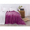 XPOSE® Mikroplyšová deka Exclusive s baránkom - čučoriedková 200x230 cm, Mikroplyš s baránkom