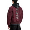 Alpha Industries zimná bunda MA-1 ZH BACK PRINT dark cherry Veľkosť: XL, Farba: bordová