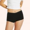 Menštruačné nohavičky pre dievčatá Love Luna Shortie Brief Black Hearts (LLUWFISH) 146