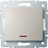 Kanlux LOGI Jednopólový vypínač s LED diódou - krémový 25138
