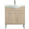 Podstavec pod nábytok Nerva 75 cm s umývadlom, dub Sonoma