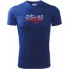Cycling ekg - Pánske tričko Fantasy športové - S ( Kráľovská modrá )
