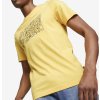 Puma tričko s potlačou žlté