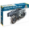 Italeri Zundapp KS 750 with sidecar 1:9 (33-7406)