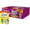 WHISKAS Adult sáčok 80 x 85 g Hydinové kúsky - vlhké krmivo pre dospelé mačky v želé (kúsky s: kuracím, kačacím, hydinovým, morčacím mäsom) & DREAMIES Krémové so syrom a šantou kocúrnickou 12x10g