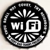 Ceduľa vrchnák WiFi a Very Bad Tshirt Project 35x35cm
