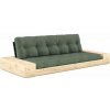 Zelená rozkladacia pohovka 244 cm Base – Karup Design