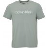 Pánske tričko na spanie Calvin Klein, S/S CREW NECK sivá,biela S