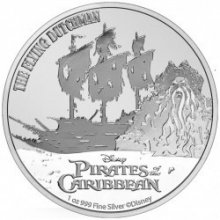 New Zealand Mint strieborná minca Piráti z Karibiku Bludný Holanďan 2021 1 Oz