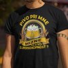 Tričko s potlačou PIVO PRI MNE MIZNE Dámsky Čierna L