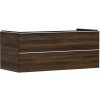 Hansgrohe Xelu Q Umývadlová skrinka, 50x118x55 cm, 2 zásuvky, tmavý orech/matná biela 54085700-HG