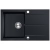 Berg Hobart granitový drez 78x50 cm čierna BRQ1911