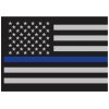 ROTHCO samolepka USA vlajka s MODROU linkou