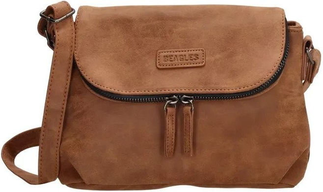 Hnedá malá crossbody kabelka na rameno Emerylis