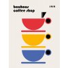 Plagát, Obraz - Bauhaus Coffee Minimalist, Retrodrome, 30 × 40 cm