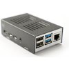 KKSB box pre Raspberry Pi 4, čierno-strieborný, hliník+oceľ